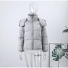 Women's Winter Jacket Coat Hooded Colorful Cute Full Sleeve Warm Zip Up Coats Girl's High Street Outwear Outfit