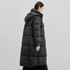 Women's Long Parkas Winter Padding Coat Oversized Stand Neck Hooded Zipper Warm Outerwear Woman Clothes W44M58169