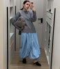 Casual Loose Jogger Bloomers Pants Women High Waist Trousers Female Loose Pleated Bloomers Pants Streetwear