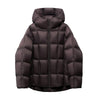 Women Light White Down Jacket with Hood Loose Over Size Casual Autumn Winter Outwear Square Warm Short Coat