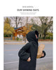 Autumn Winter Korean Loose Women Down Cotton Coat Hooded Medium Length Cotton Coat Large Pocket Windproof Coat