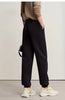Tapered Sweatpants Winter Versatile Thicken Warm Women's Pants Butterfly Embroidery Fit Casual Trousers 12544153