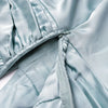 Elegant Party Satin Flare Long Sleeve Dress Women's Sexy Deep V Neck Solid Color Higt Waist Dresses Autumn short skirts