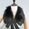 Raccoon Fur Collar Women Winter Coat Hood Decor Furry Fur Collar Warm Coat Shawl Natural Raccoon Fur Scarf Neck Warmer