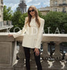 Commute Minimalist Blazer Women High Street Slim Blazer Spring Holiday Gathering Chic Blazer for Female