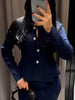Loose Knitted Ruffles Cardigan Women Sweater Coat with A-line Mini Skirts 2 Piece Sets Womens Outfits Elegant