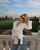 Women Elegant Striped Blazer Top Scarf Lace Up Patchwork Blazers Female Street Casual Commuting Jackets Coats