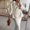 Women's Fairy Autumn Spring Halter Dress Pure Color Button Bubble Sleeve Dress Casual Design Soft Comfortable Niche Versatile