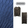 Women's Textured Pleated Blazer Set Elegant Loose Coat And Straight Skirts Lightweight Two Pieces Sets 2DB7888