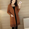 Spring Autumn New2025 Sweater Jacket Women Casual Warm Long Design Female Knitted Sweater Coat Cardigan Sweater Lady Top