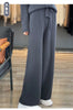 Women's Cashmere Pants 100% Merino Wool Broadfoot Pants Women's Knit Loose Knit Pants Fall/Winter Women's Thick Pants