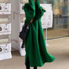 Plus Size Hooded Loose Long Hoodie Thick Fleece Sweatshirts Coat Winter Midi Dress Warm Women's Oversize Jacket Casual Outerwear