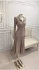 Retro Elegant Knitted Dress Women Long Sleeve Slim Single Breasted Bodycon Dresses Ladies Lapel Hollow Out Long Robe Vestidos