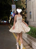Sweet Bow Corduroy Long Sleeve Tops Women+ Y2k Gentle Slim Waist Bottoming Camisole Floral Dress Spring Two Piece Sets