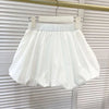 Spring Fluffy Bloomer Shorts for Women Solid High Waist Loose Cute Shorts Female Korean All Match Short Pants