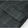 Women's Plaid Blazer Asymmetric Button Stand Collar Long Sleeve Pocket Detail Slim Fit Elegant Casual Office Outerwear