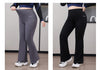 Plus Size Fit Yoga Flared Trousers for Women Semaless Two Sides Pocket Leggings High Waist Push Up Butt Gym Trainning Leggings