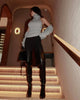 Knitwear 2 Piece-Set Female Vest Ribbed Turtleneck And Casual Patchwork Cover up Outfits Women's Knit Pullover Top