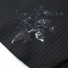 Women Sequin Embroidery Blazer Long Suit Set Solid Full Sleeves Lapel Loose Wide-leg Office Suits Lady Collection Wear