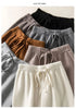 Thick Warm Knitted Casual Chic Basic Soft Elastic High Waist Women's Pants Korean Straight Ankle-Length Pants For Women