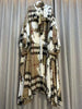 Autumn Irregular Midi Dress Female long Sleeve Elegant Loose Print Casual Party A-line Evening Dress For Women