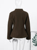 Solid Mini Skirt Set For Women Spring Long Sleeve Waist Jacket Hip Package Skirt 2 Piece Sets Lady Chic Suits