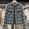 Autumn Korean Small Fragrant Coat Women Short Jacket Female Tweed Wool Outwear Casual Plaid Blazer Tops Ladies Outwear