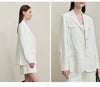 Women's Jacket Autumn Casual Notched Lapel Jacket Office Lady Versatile Women's Loose Long Sleeve Tops 12651026