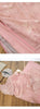 Chinese Style Pink Bamboo Jacquard Qipao Party Dress for Women Elegant Mandarin Collar Maxi Dress with Tassel Decor