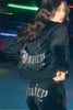 Women's Hooded Sweatshirt Suit Zipper Cardigan Diamond Street Velvet Casual Female Pants 2-piece Set