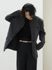 Women Black Striped Big Size Casual Blazer O-neck Long Sleeve Loose Fit Jacket Tide Spring Autumn 1DH0147