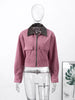 Stand Collar Side Placket Suit Jacket Women Elegant Long Sleeve Button Pocket Loose Coats Spring Chic Office Lady Outerwears