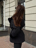 Thicken Contrast Corduroy Jackets Women Lapel Long Sleeves Double Breasted Warm Padded Coats Female Winter Outwears