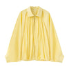 Casual Martini Green Satin Bomber Jacket Women Long Sleeve Zipper Pleated Oversized Coats Fall Shirt Jacket