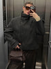 Elegant Stand Collar Short Jacket For Women Lady Outerwear High Street Long Sleeve Single Breasted Female Coats