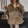 European American Women's Solid Color Casual Simple Basic Spliced Hooded Quilted Coats Female Parkas Clothes