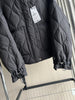 Quilted coat for women Quilted Jacket With Ties beige drawstring high neck pocket clip cotton jacket for women