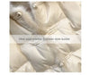 Real Fox Mink Fur Collar Coat Winter Women White Duck Down Jacket Ladies Short Warm Puffer Female Loose Vintage Parka Outerwear