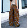 Y2K Barrel Jeans for Women Polka Dots Print High Waist Wide Leg Mom Jeans Vintage Boyfriend Denim Pants Streetwear