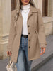 Autumn/Winter Women's Casual Coat Flattering Loose-Fit Notched Lapel Single-Row Multi-Button Mid-Length Wool Blazer