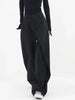Houzhou Women Wide Suit Pants High Waist Gothic Japanese Style Baggy Black Trousers Irregular Straight Pants Casual Streetwear