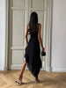 Camisoles Solid Sheath Elegant Women Dresses Irregular Hem Party Sexy Club Outifts Female Bodycon Fitness Robes
