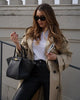 Women's Autumn Slim Trench Coats Solid Turn-Down Collar Long Sleeves Belt Decoration Double Breasted Female Coats