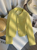 Cropped Tweed Jacket Women Elegant Quilted Coat Korean Thicken Blazer Winter Ladies Chic Design Suit Outerwear