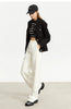 Minimalism Casual Pants for Women Autumn Wide Leg Loose Vertical Elastic Waist Drawstring Sporty Trousers 12343338