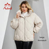 Women's Jacket Winter Plus Size Bio Down Jackets Hooded Quilted Cotton Coat Women Parka Female Clothing Split Hem