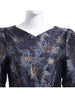 Quality Elegant Women Long Sleeve Maxi Dress Floral Jacquard V Neck Lady Autumn Winter Party Formal Vestidos