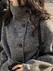 Autumn Winter Stand Collar Women's Double-faced Woolen Coat Korean Single Breasted Thick Overcoat DB5065