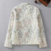 Lightweight And Artistic Embroidered Cotton Coat Women's Retro Autumn Winter Chinese Quilted Jacket Short Tops A294