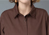 Single-breasted Solid Color Jackets Tops Female Spring All-match Loose Casual Long Sleeve Pockets Coats Women's Clothing